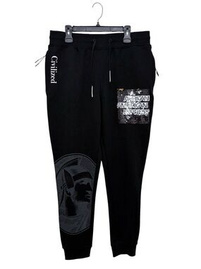 Civilized Black Joggers XL NWOT African American Express